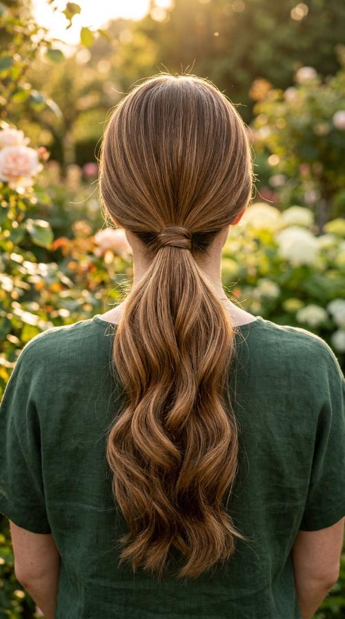Sleek Low Ponytail