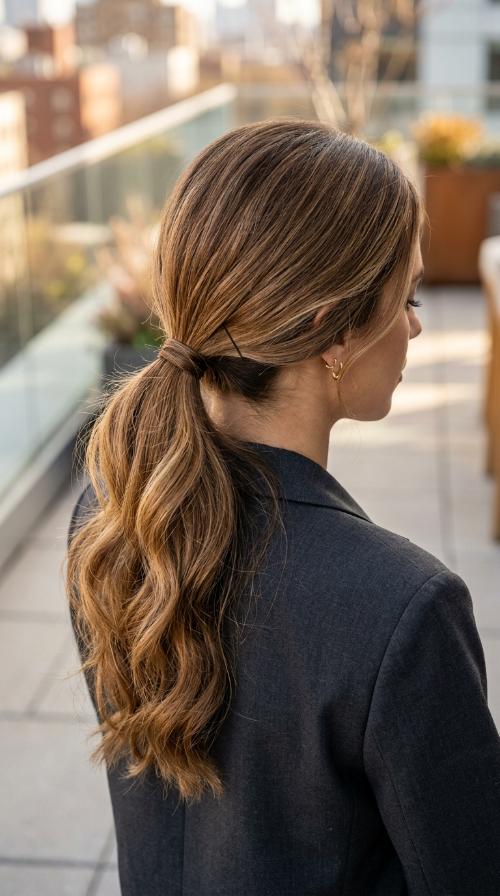 Sleek Low Ponytail