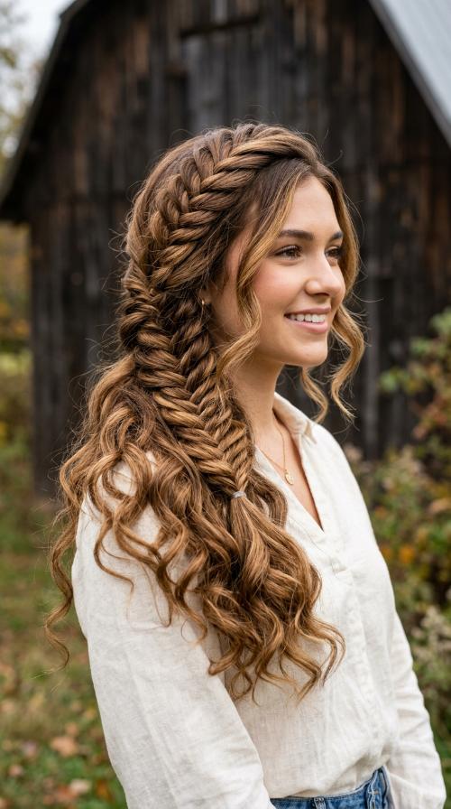 Sleek Side Fishtail Braid