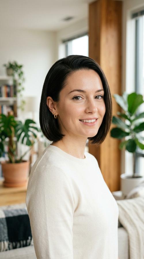 Sleek Side-Parted Bob