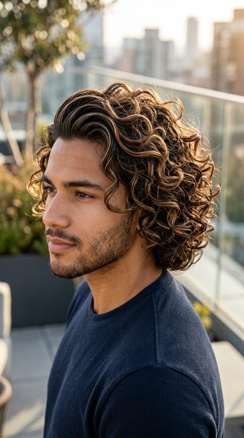 Slicked Back Curls with Volume (Type 3A)