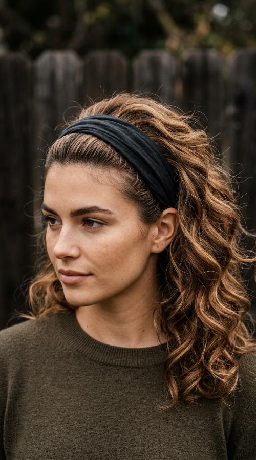 Slicked Back Headband Style