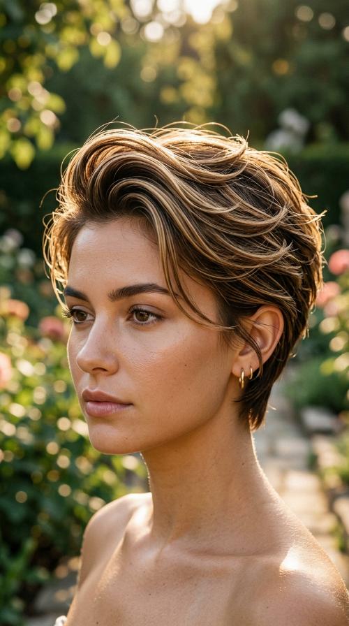 Slicked-Back Pixie