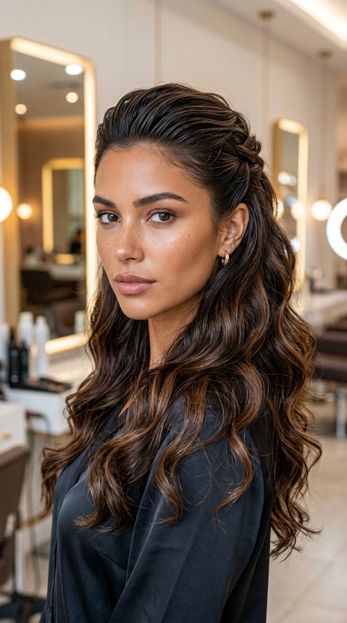 Slicked Back Wet Look