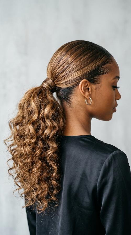 Slicked Back with Natural Texture