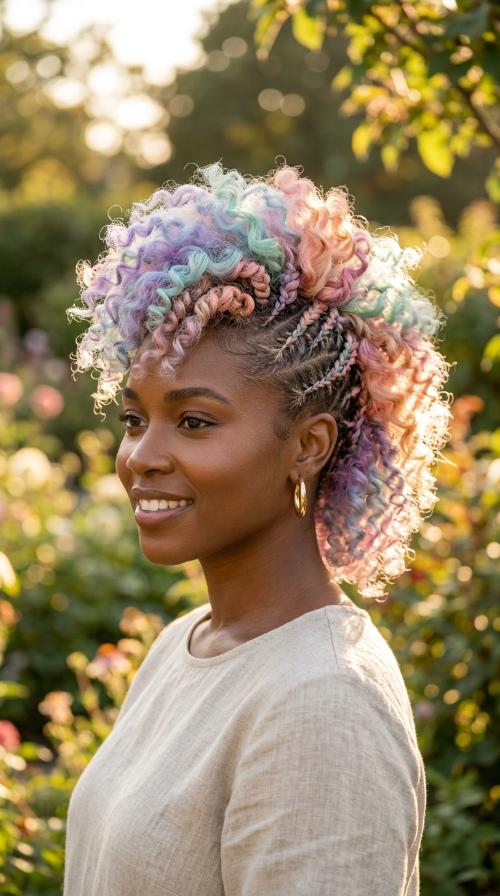Soft Pastel Mohawk