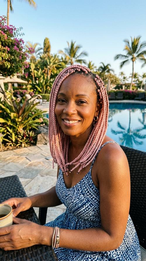 Soft Pink Jumbo Box Braids