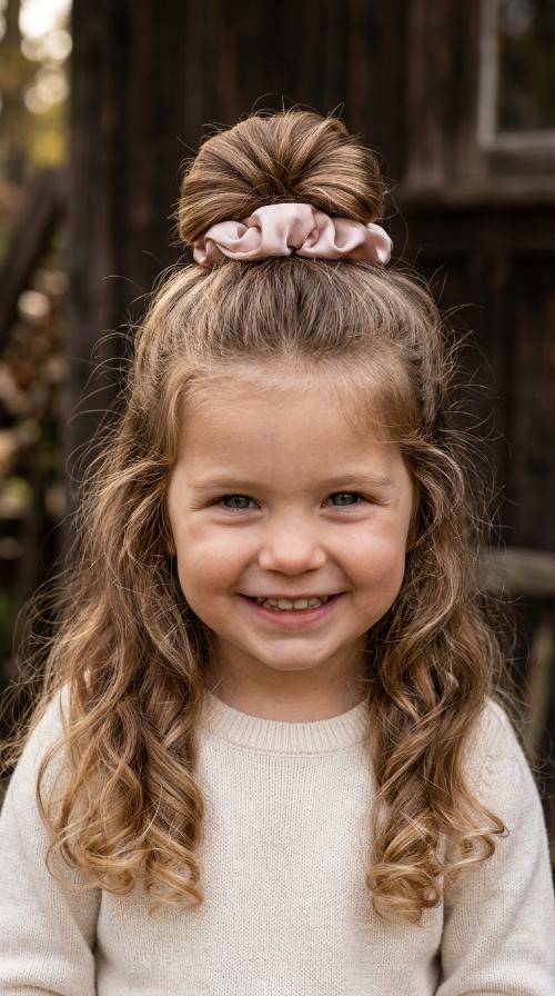 Soft Silk Scrunchie Bun