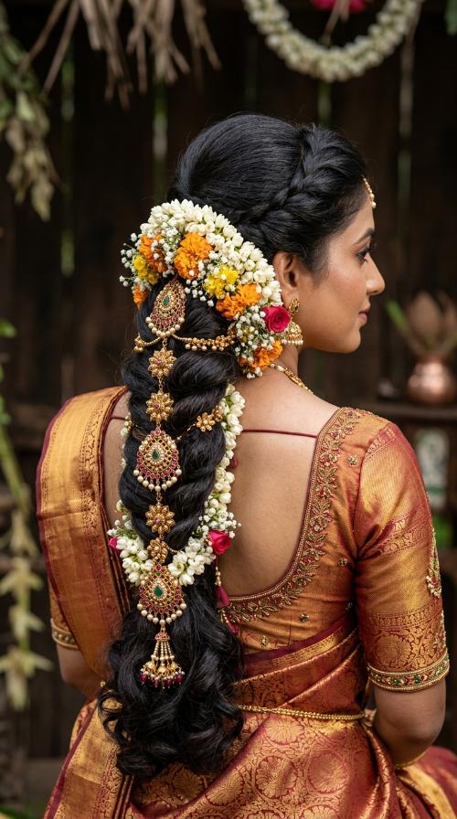 South Indian Jada Kuppulu Style