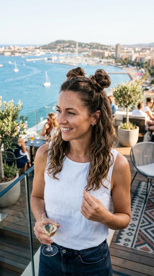 Space Bun Half-Up Style