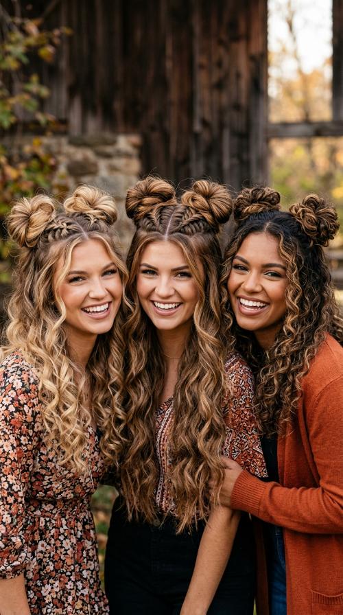 Space Bun Trio