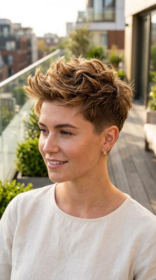 Spiky Short Crop