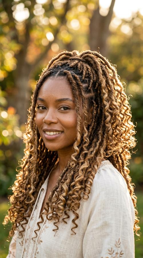 Spiral Curled Locs
