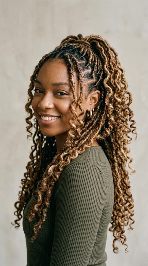 Spiral Curled Locs