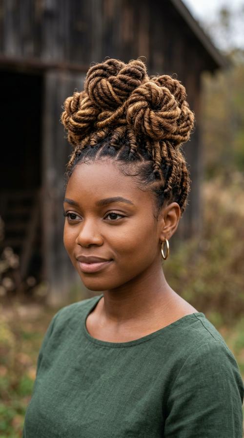 Spiral Twisted Top Knot