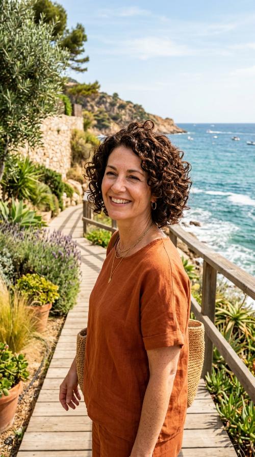 Stacked Curly Bob