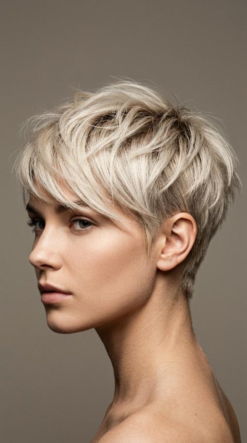 Super Short Blonde Pixie