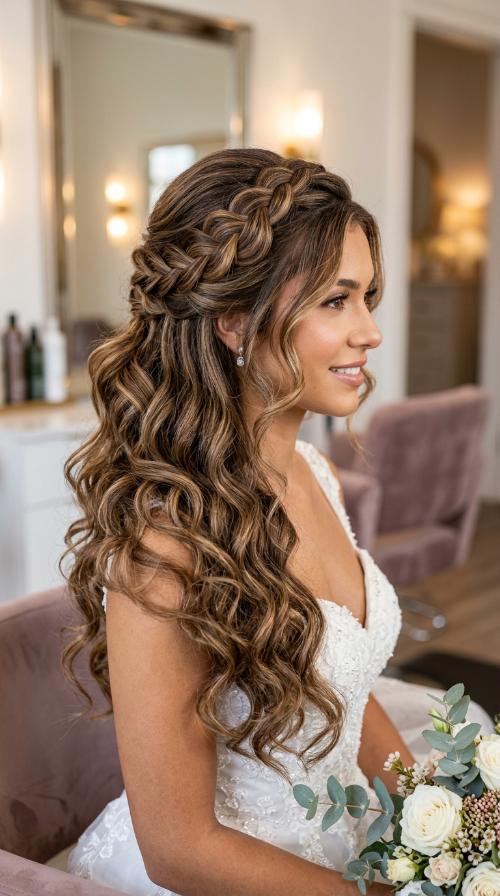 Sweetheart Neckline with Romantic Waves