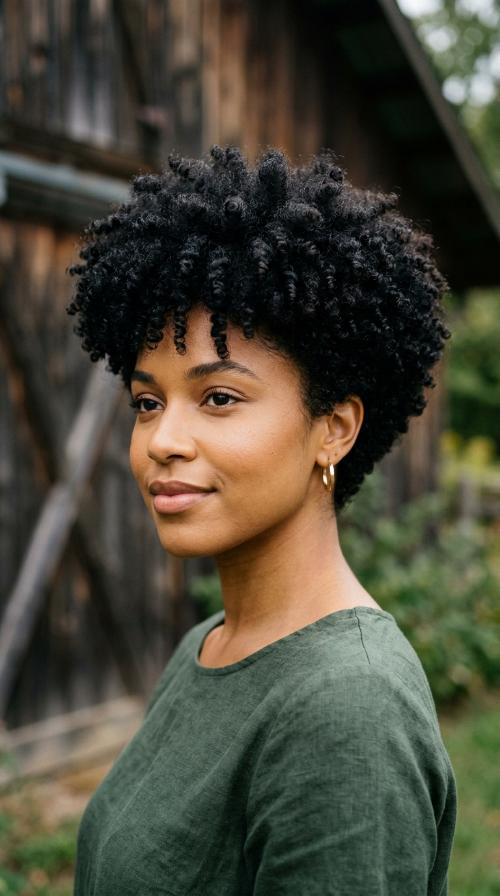 Tapered Afro Cut