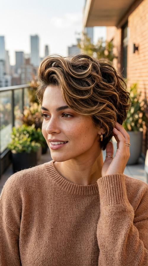 Tapered Pixie with Volume