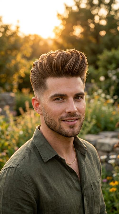 Tapered Pompadour