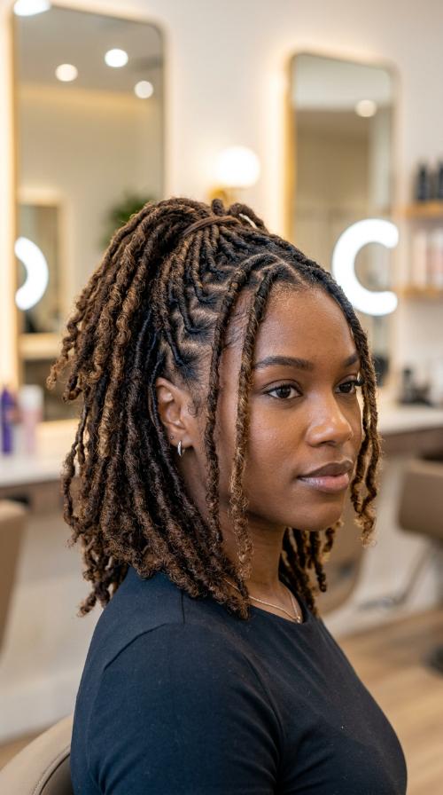 Tapered Short Real Locs