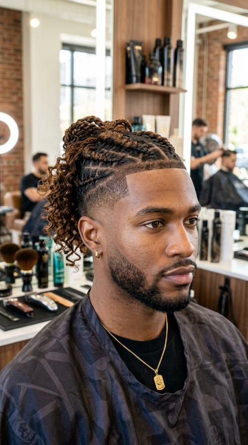 Temple Fade with Waves