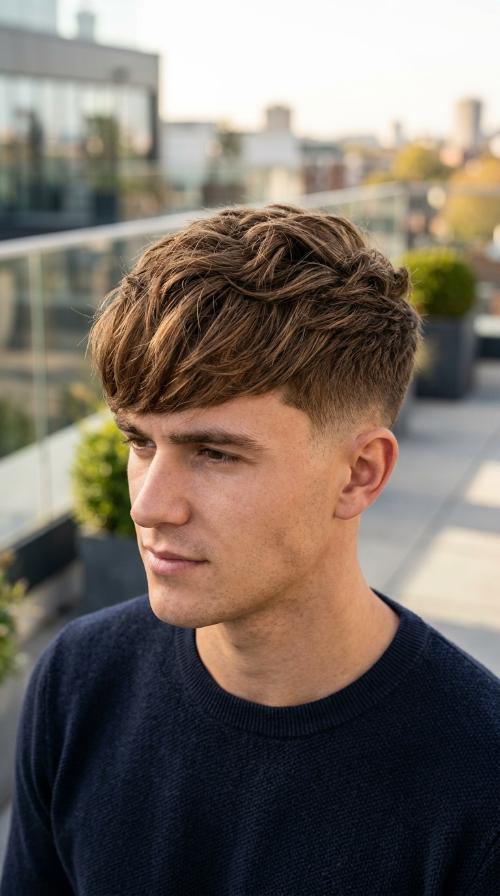 Textured Fringe with Mid Fade