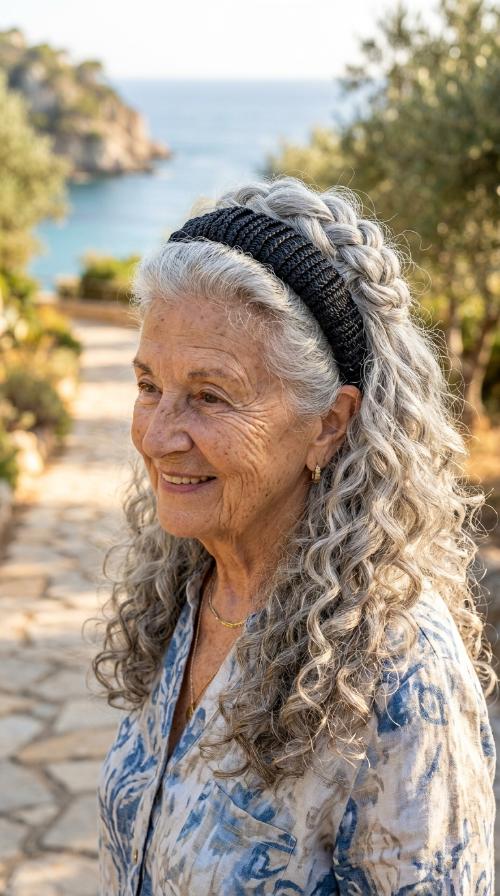 Textured Headband Look