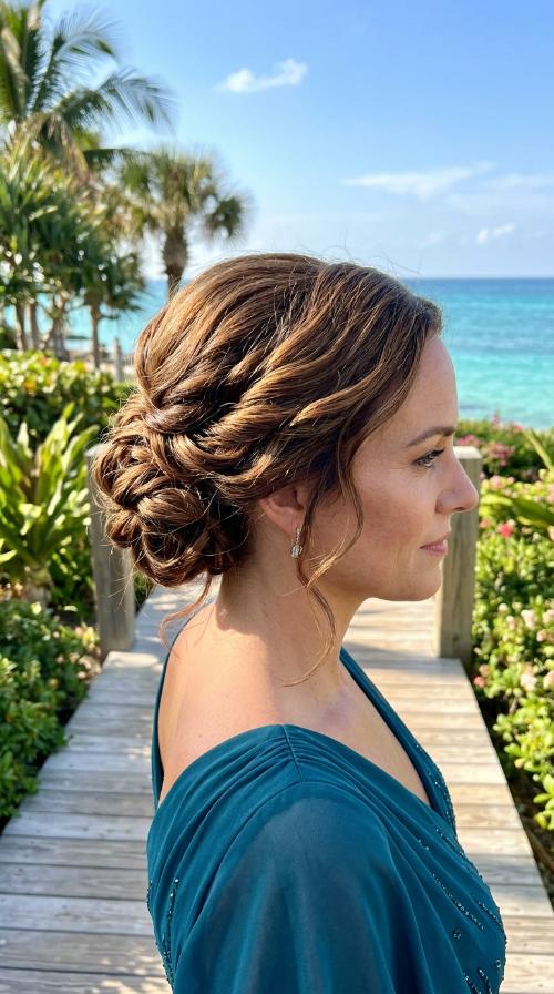 Textured Low Bun