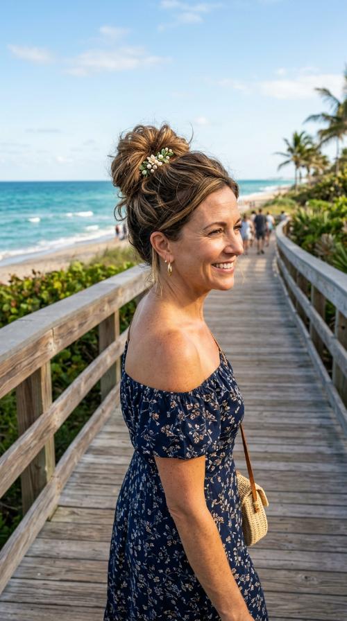 Textured Messy Bun