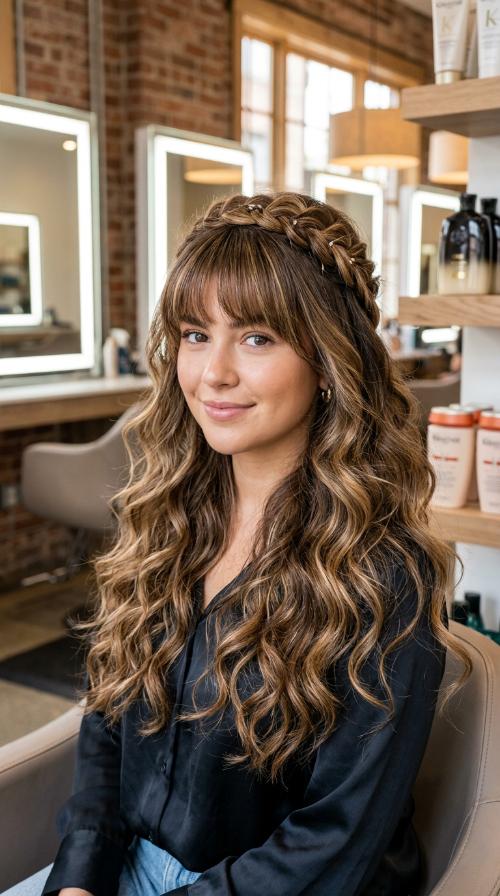 Textured Micro-Bangs