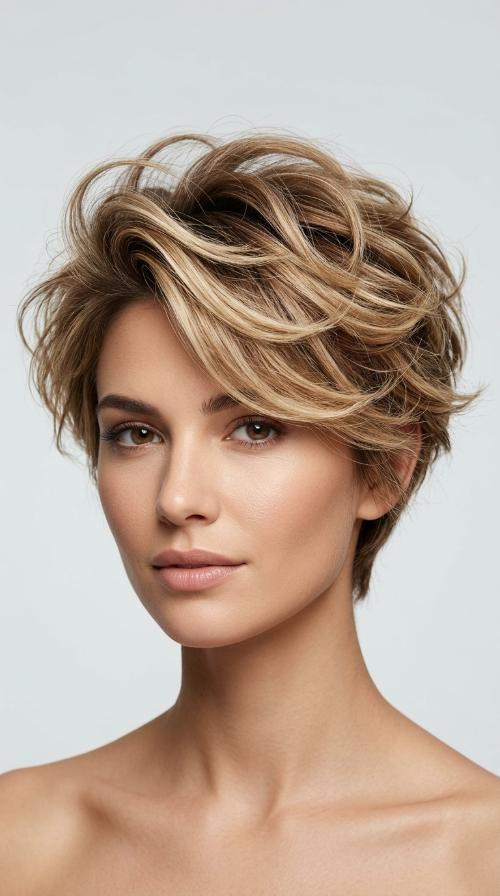 Textured Pixie with Volume