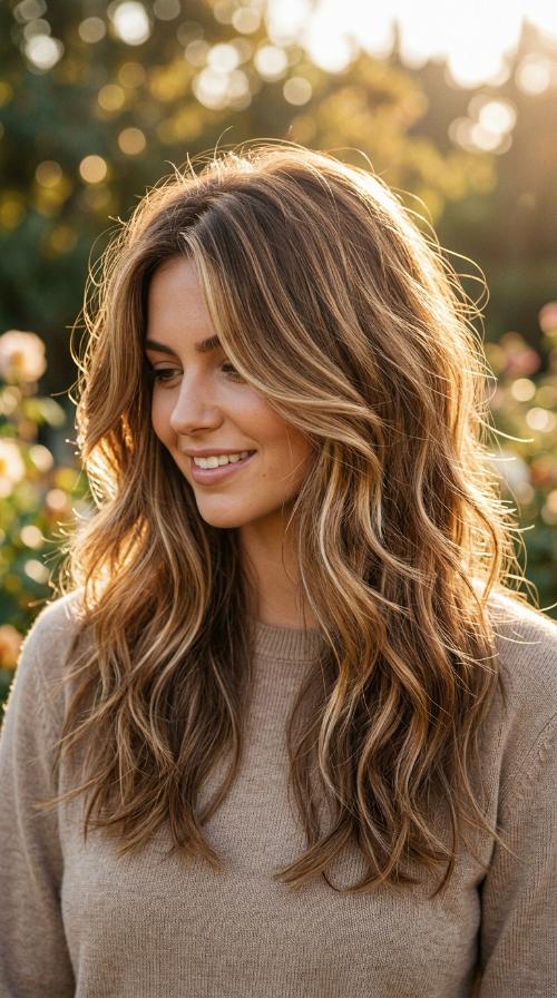 Textured Shag for Straight Hair