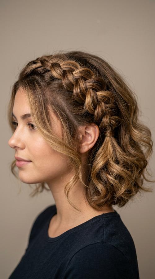 Textured Side Braid (No Extensions)