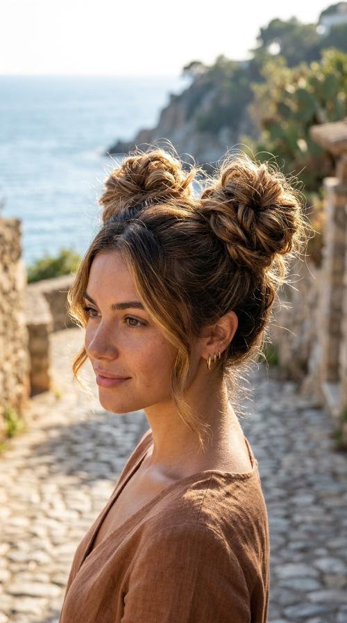 Textured Space Buns