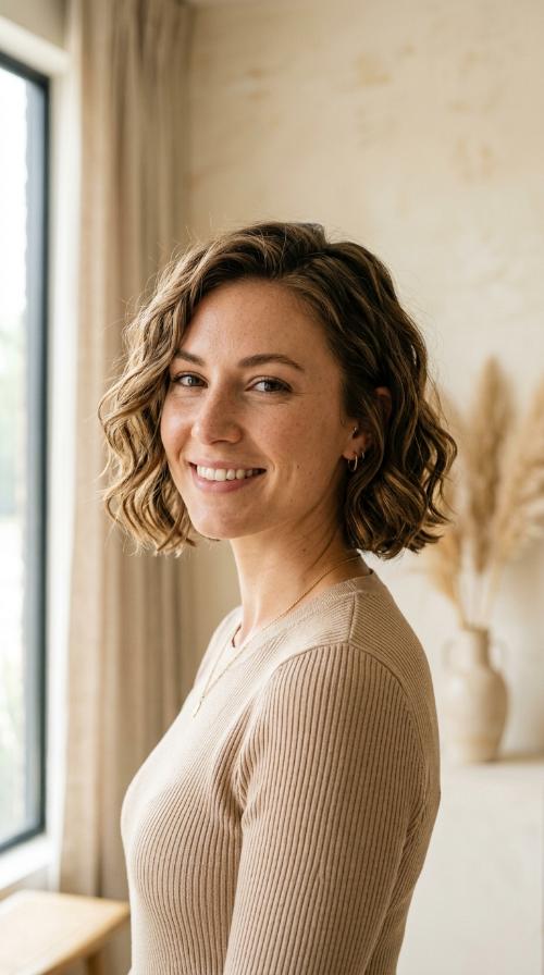 Textured Wavy Bob