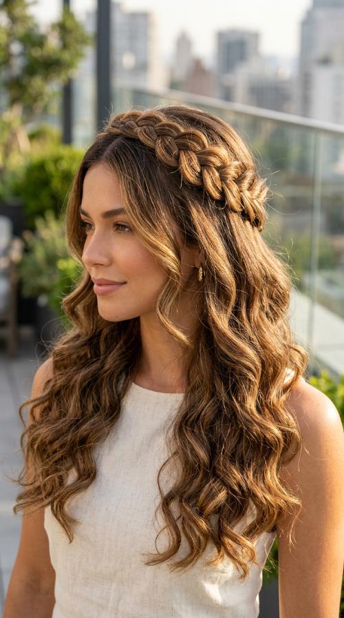 The Braided Headband Look