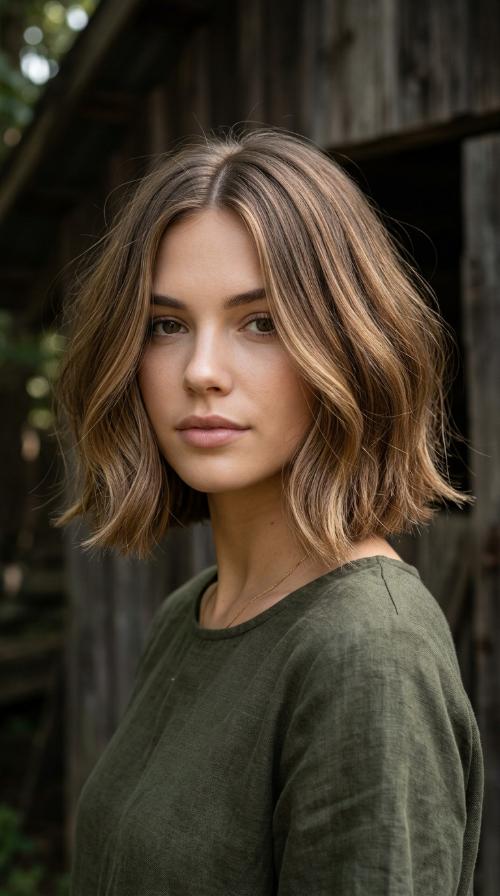 The Center-Parted Chin Bob