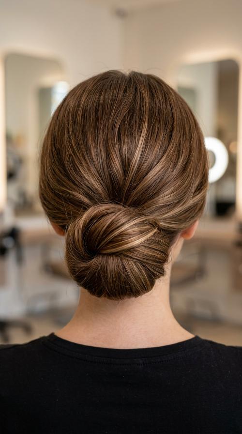 The Classic Sleek Low Bun