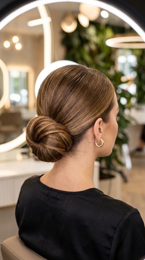 The Classic Sleek Low Bun