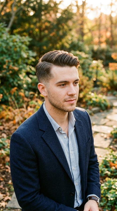 The Comb Over Fade