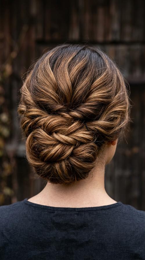 The Criss-Cross Low Bun