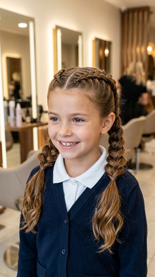 The Criss-Cross Pigtails