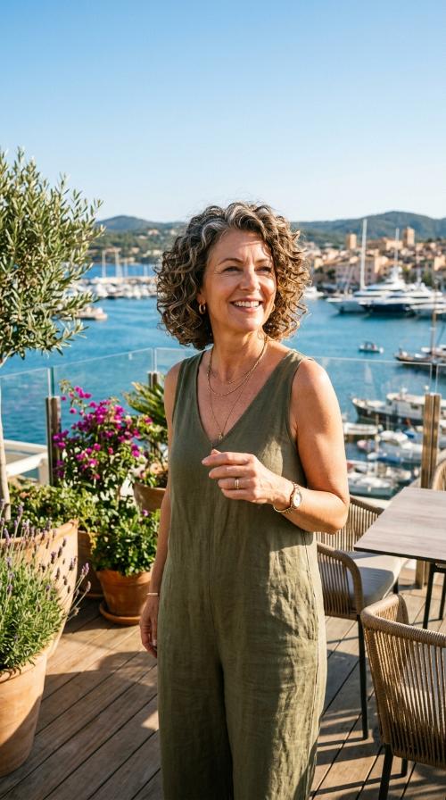 The Curly French Bob