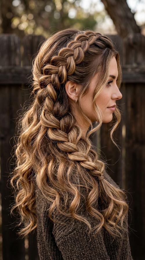 The Deep Side Part Braid