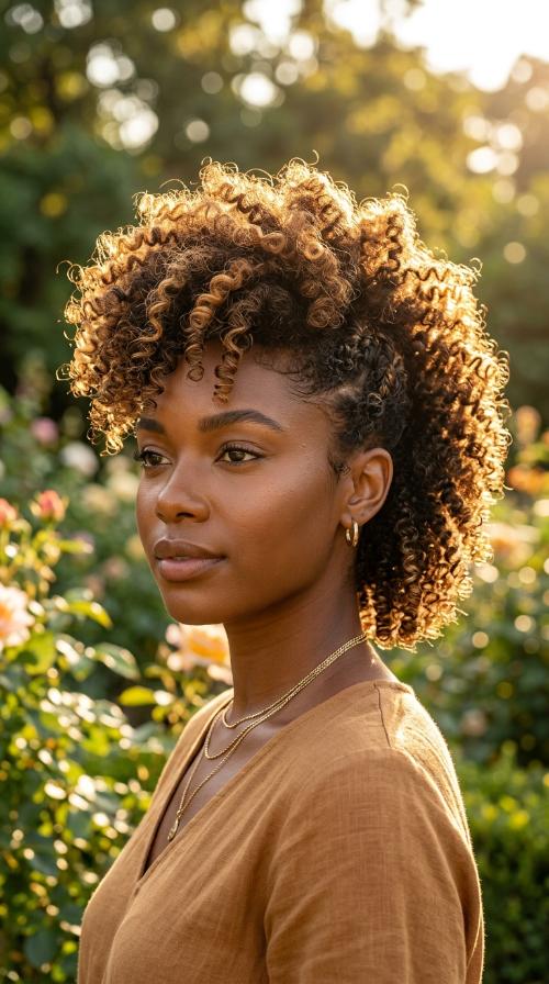 The Faux Hawk with Coil Ends