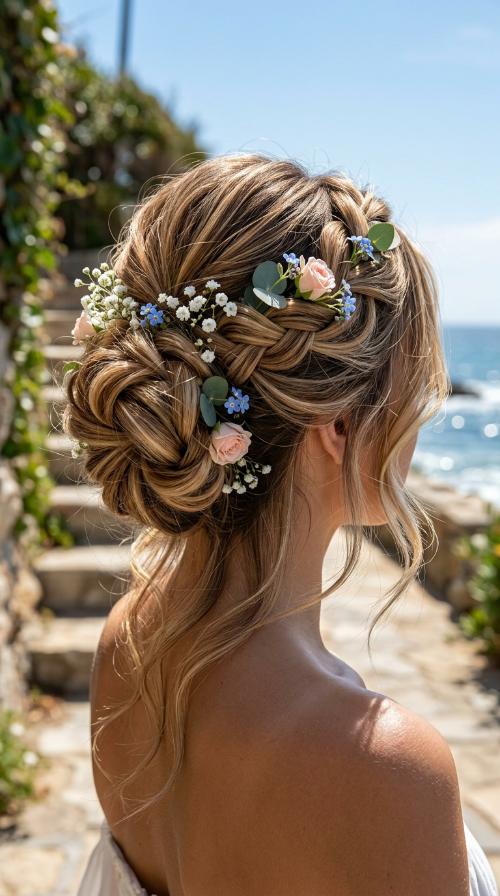 The Floral Accessorized Bun