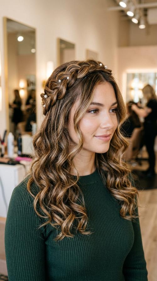 The Goddess Halo Braid