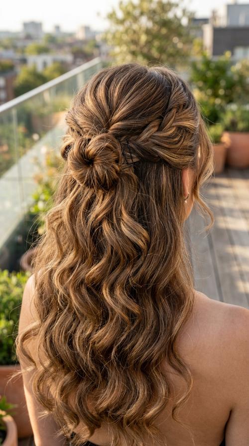 The Half-Up Mini Bun